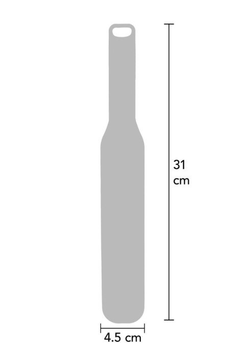 Packa BDSM silikonowa Hidden Desire z kolcami czarna 31 cm