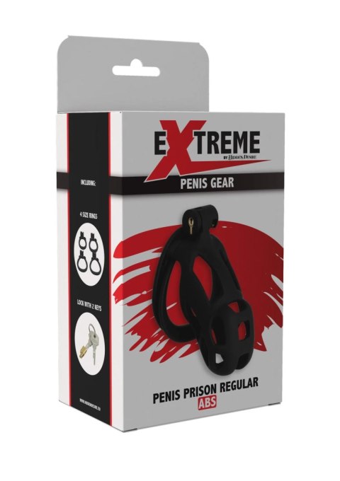 Pas cnoty Penis Prison Hidden Desire czarny 10 cm