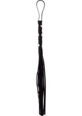 Pejcz z ćwiekami Hidden Desire czarny 56 cm