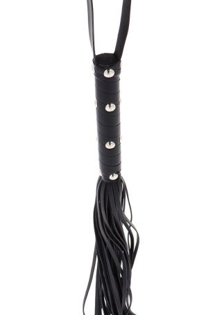 Pejcz z ćwiekami Hidden Desire czarny 75 cm