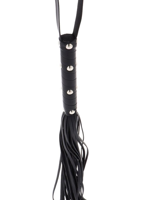 Pejcz z ćwiekami Hidden Desire czarny 75 cm