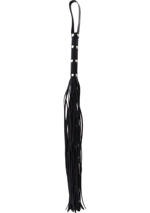 Pejcz z ćwiekami Hidden Desire czarny 75 cm