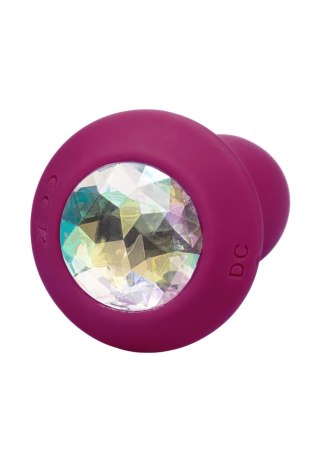 Silikonowy plug wibrujący Power Gem fioletowy 95 cm