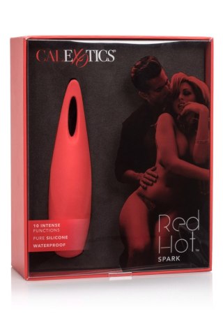 Stymulator łechtaczki Calexotics silikonowy czerwony 12.75 cm