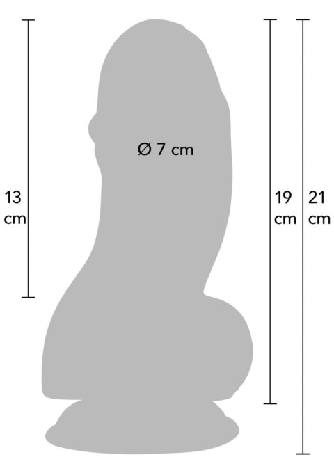 Dildo Fat Boys z przyssawką Hidden Desire PVC 19 cm