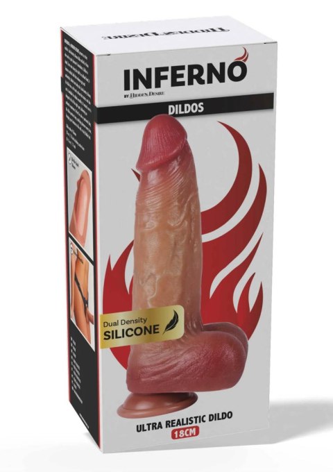 Dildo realistyczne Inferno Hidden Desire silikonowe 23 cm