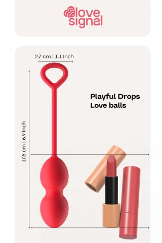 Kulki miłosne Playful Drops Dream Toys silikonowe 17,5 cm