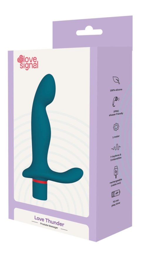 Masażer prostaty Love Thunder Dream Toys silikonowy USB 15 cm