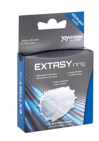 Nakładka Extasy Ring JoyDivision przezroczysta TPE 4.5 cm