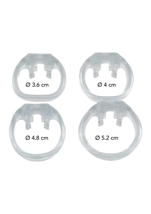 Pas cnoty transparentny Clear Control Hidden Desire 9 cm