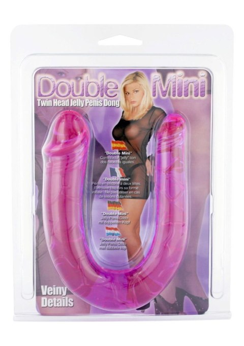 Podwójne dildo Seven Creations fioletowe 34 cm