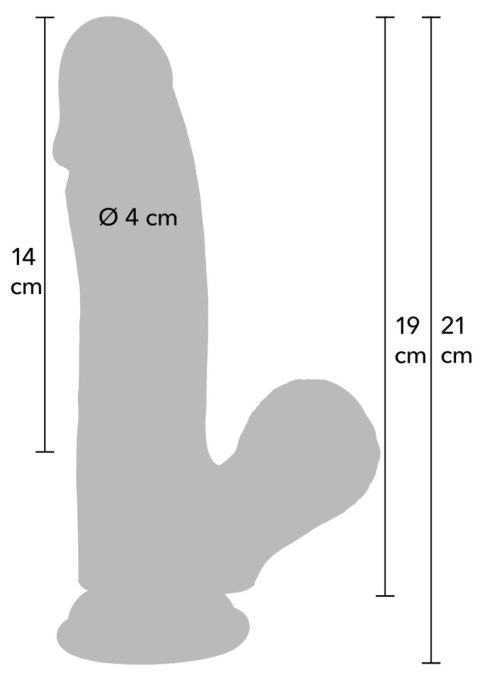 Realistyczne dildo silikonowe Hidden Desire 19 cm