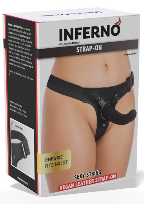 Stringowa uprząż do strap on Hidden Desire z wymiennymi pierścieniami