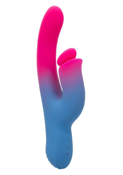 Wibrator króliczek Calexotics thrusting niebieski USB 14 cm