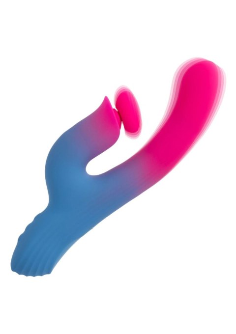 Wibrator króliczek Calexotics thrusting niebieski USB 14 cm