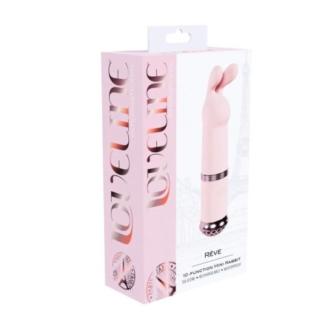 Mini wibrator króliczek Reve Loveline różowy silikonowy 11 cm