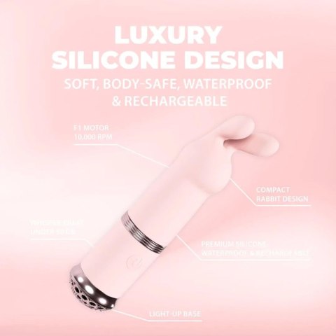 Mini wibrator króliczek Reve Loveline różowy silikonowy 11 cm