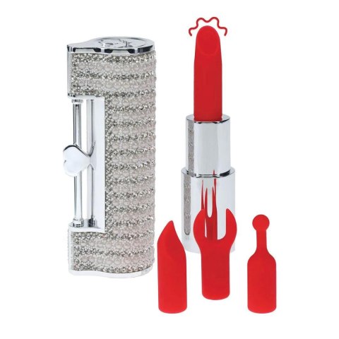 Mini wibrator szminkowy Angel Loveline transparentny USB