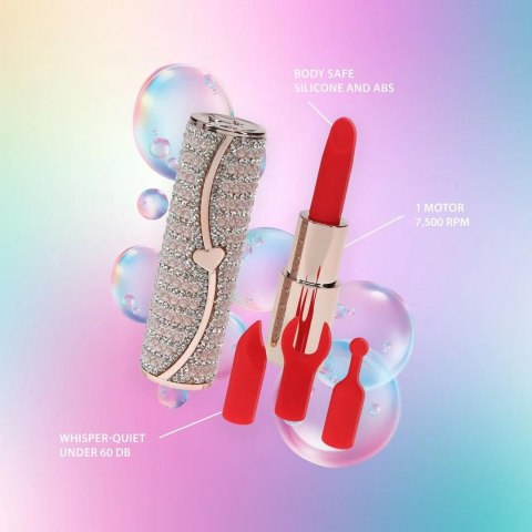 Mini wibrator szminkowy Loveline Candy różowy USB