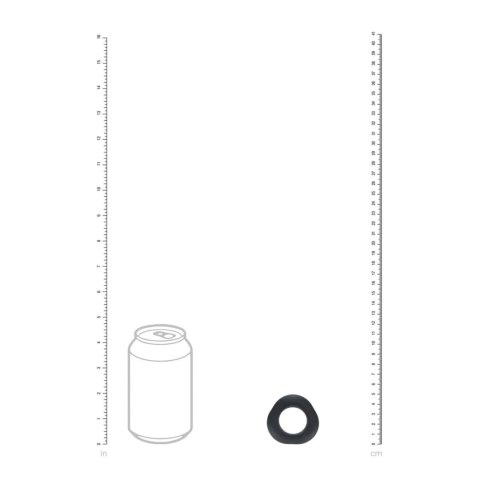 Pierścień erekcyjny Levelz Ergo liquid silicone czarny 5 cm
