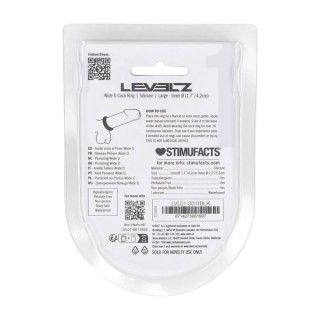 Pierścień erekcyjny silikonowy Levelz L 42 mm czarny