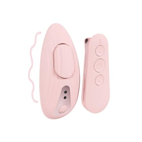 Stymulator łechtaczki z pilotem Loveline Céleste różowy silikonowy 10cm