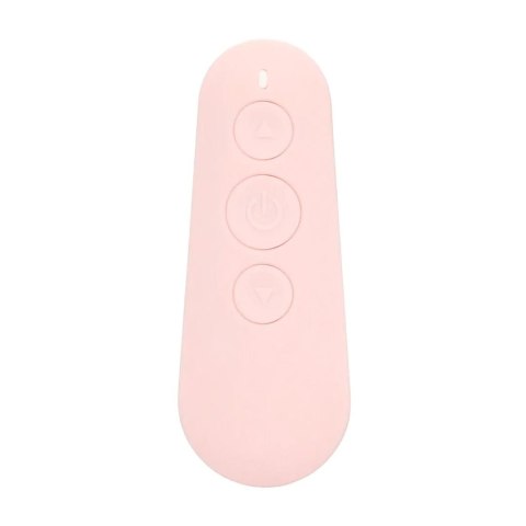 Stymulator łechtaczki z pilotem Loveline Céleste różowy silikonowy 10cm