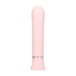 Wibrator punktu G żebrowany silikonowy Loveline Divine różowy 16 cm