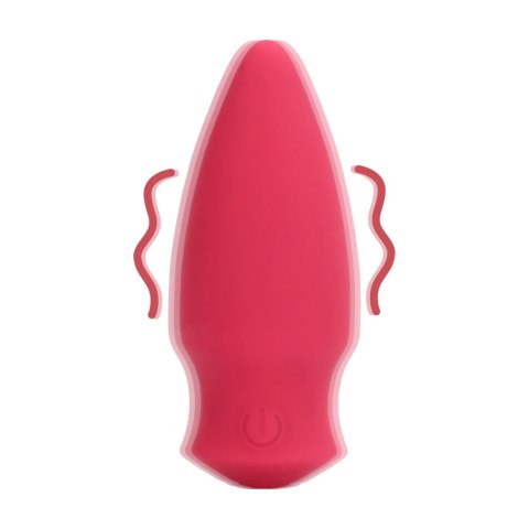 Wibrator stożkowy bullet Loveline silikonowy czerwony 7,7 cm