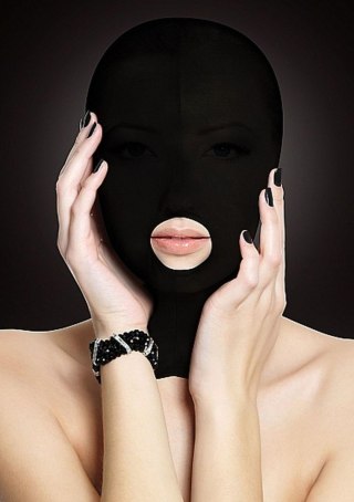 Maska Submission Ouch! czarna z otworem na usta