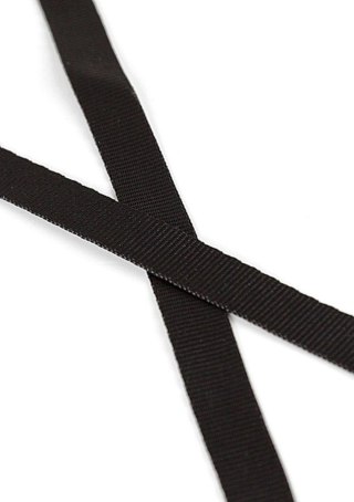 Maska erotyczna koktajlowa Ouch! czarna PVC