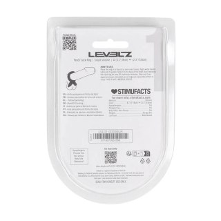 Pierścień erekcyjny silikonowy Levelz czarny 8 cm