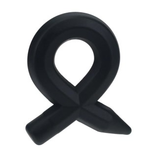 Pierścień erekcyjny silikonowy Levelz czarny 8 cm