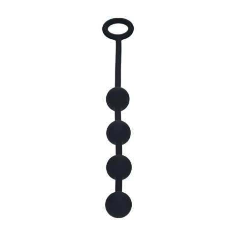 Silikonowe kulki analne okrągłe Levelz S czarne 23cm