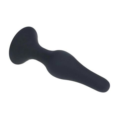 Smukły silikonowy korek analny Levelz L czarny 12,5 cm