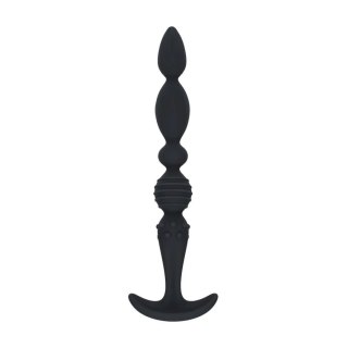 Sonda analna wieloteksturowa Levelz silikonowa czarna 26cm
