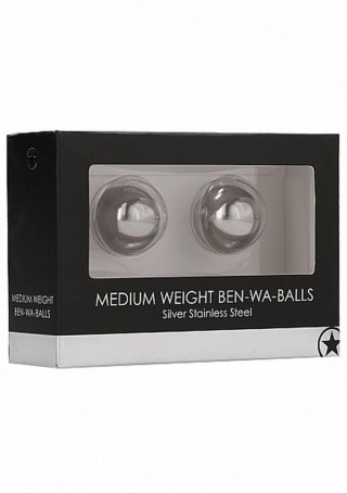 Kulki waginalne Ouch! stal nierdzewna srebrne 2 cm