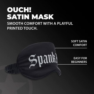 Opaska na oczy satynowa Ouch! Spank Me
