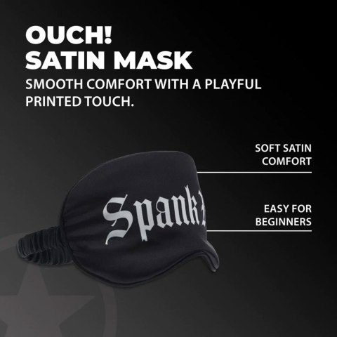 Opaska na oczy satynowa Ouch! Spank Me