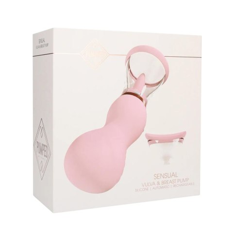 Pompka ładowalna na piersi i srom Sensual Pumped różowa