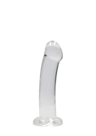 Przezroczyste dildo nieralistyczne z przyssawką RealRock 17 cm