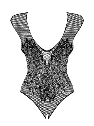 Erotyczne body siateczkowe czarne ze skrzydłami Obsessive S/M/L