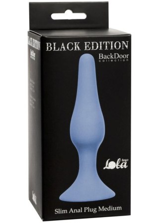 Korek analny silikonowy Slim Lola Toys niebieski 11,5 cm