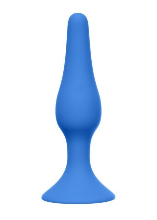 Korek analny silikonowy Slim Lola Toys niebieski 11,5 cm
