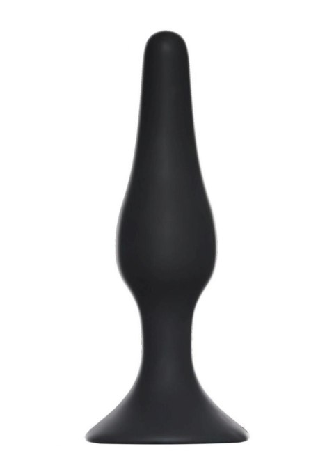 Korek analny silikonowy Slim Medium Lola Toys czarny 11,5 cm