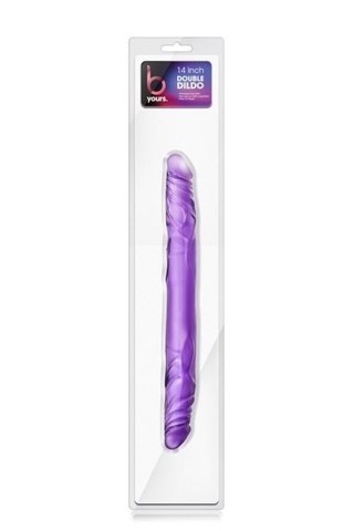 Podwójne dildo Blush B Yours fioletowe 36 cm PVC