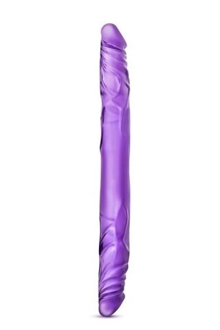 Podwójne dildo Blush B Yours fioletowe 36 cm PVC