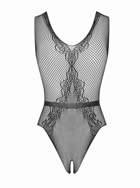 Seksowne body Obsessive z błyszczącą kokardką S/M/L