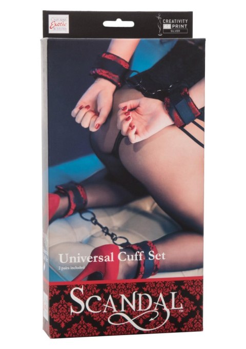 Kajdanki uniwersalne Scandal Calexotics czarne 35 cm