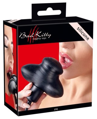 Knebel nadmuchiwany silikonowy Bad Kitty czarny 12 cm